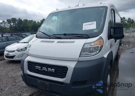 2021 Ram Promaster 1500 Low Roof 136 Wb из США, поврежденный, VIN 3C6LRVAG1ME515699